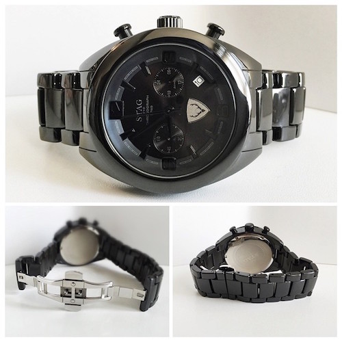 Stag SPA9 ceramic watch black