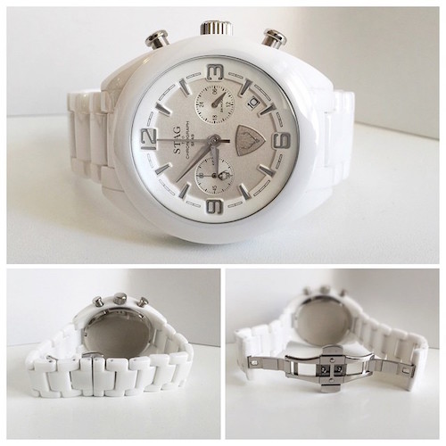 Stag SPA9 ceramic watch white
