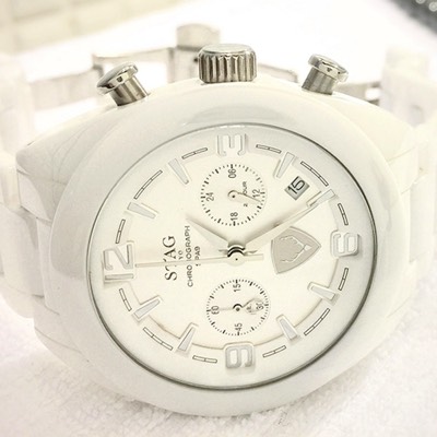 Stag TYO SPA9 white ceramic watch