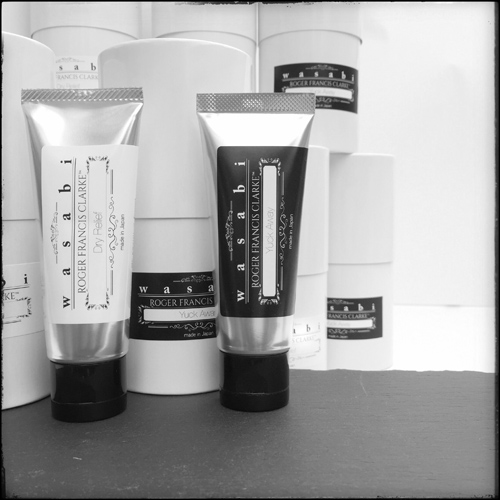 wasabi hand care product shot